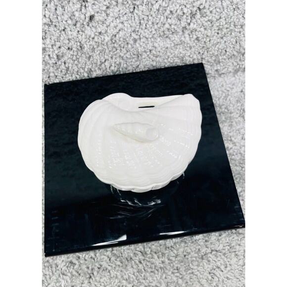 Shafford Original Art Pottery Shell Shaped White Porcelain Trinket Home Decor - Picture 9 of 9